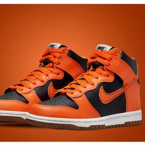 Nike Dunk High Black Safety Orange